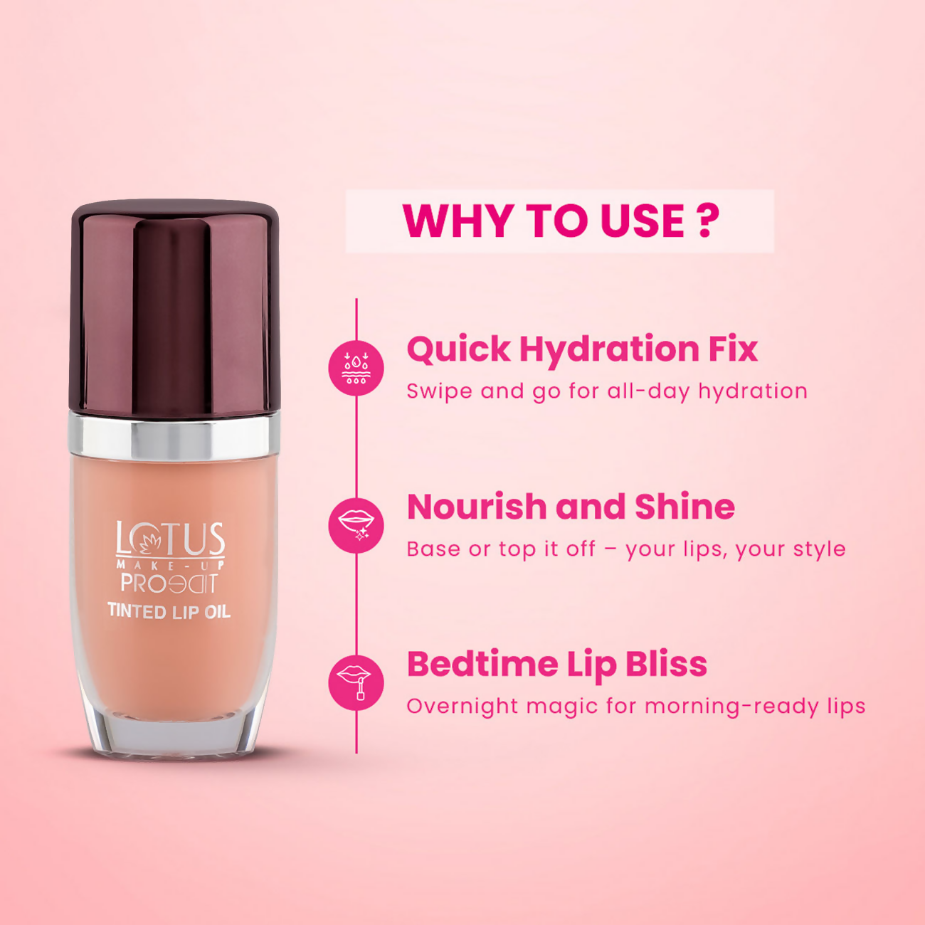 Lotus Make Up Proedit Tinted Lip Oils - Nude | Grocsy