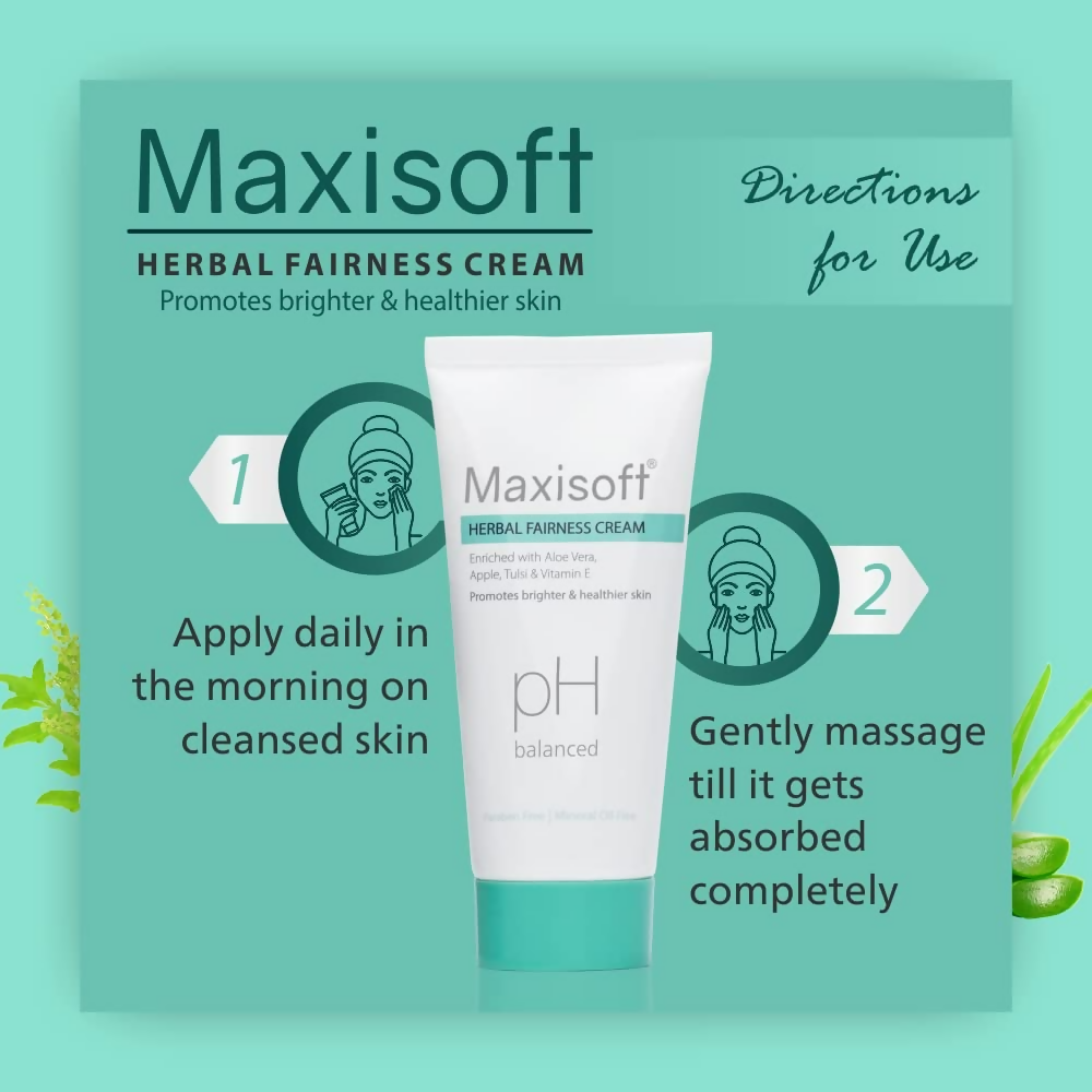 Maxisoft Herbal Fairness Cream Glowing Skin | Grocsy