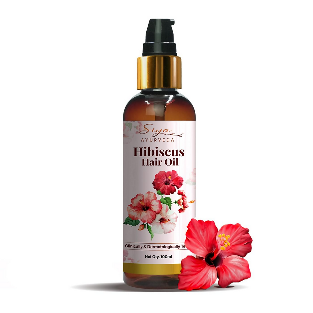 Siya Ayurveda Hibiscus Oil - Ayurvedic Oil for Hair Growth, Natural Hair Care | Grocsy