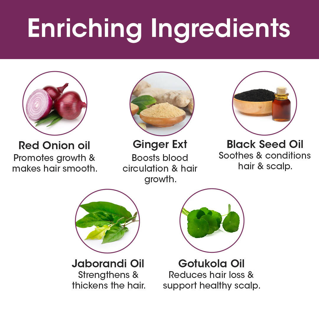 TAC - The Ayurveda Co. Onion Hair Oil for Hair Growth | Grocsy