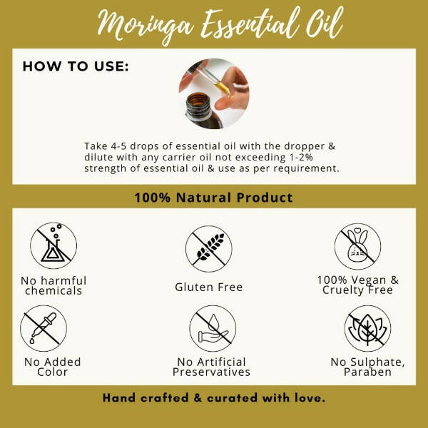 Organicos Moringa Essential Oil | Grocsy
