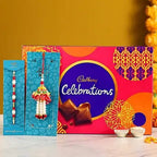 Pearl & Lumba Rakhi With Celebrations Combo | Grocsy