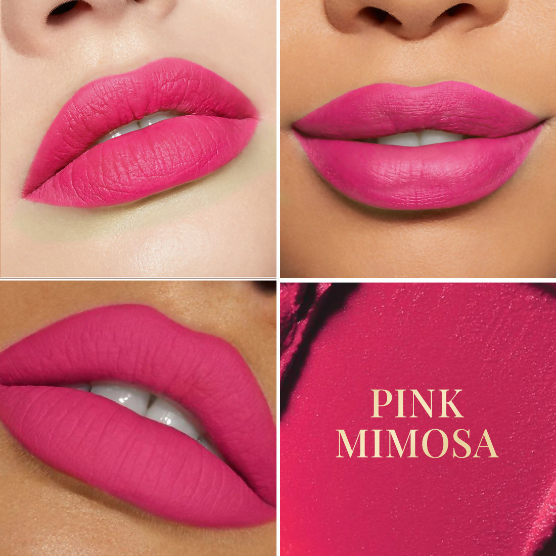 mCaffeine Shades Creamy Matte Kiss Bullet Lipstick Moisturizing Lightweight - Pink Mimosa | Grocsy