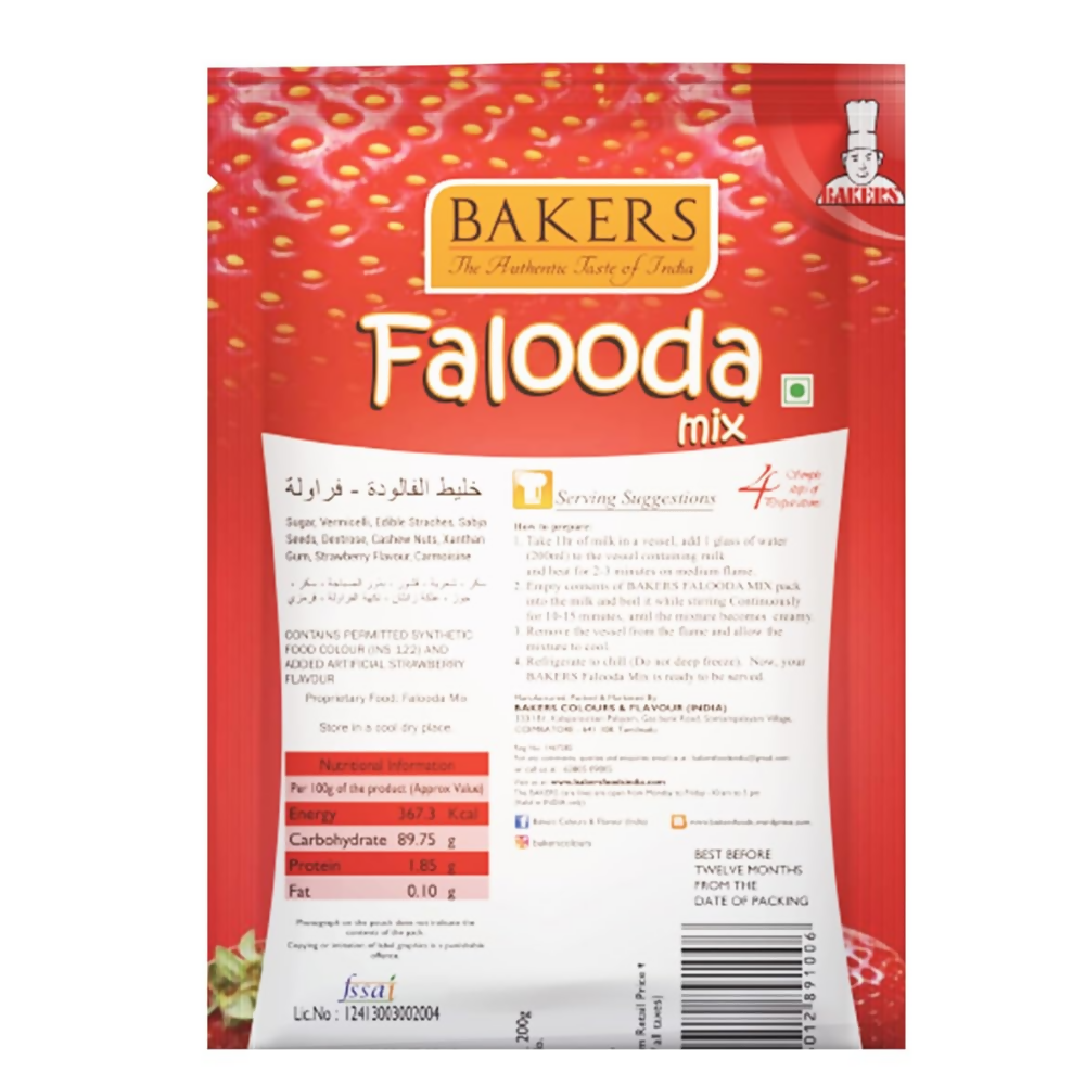 BAKERS Strawberry Flavored Falooda Mix | Grocsy