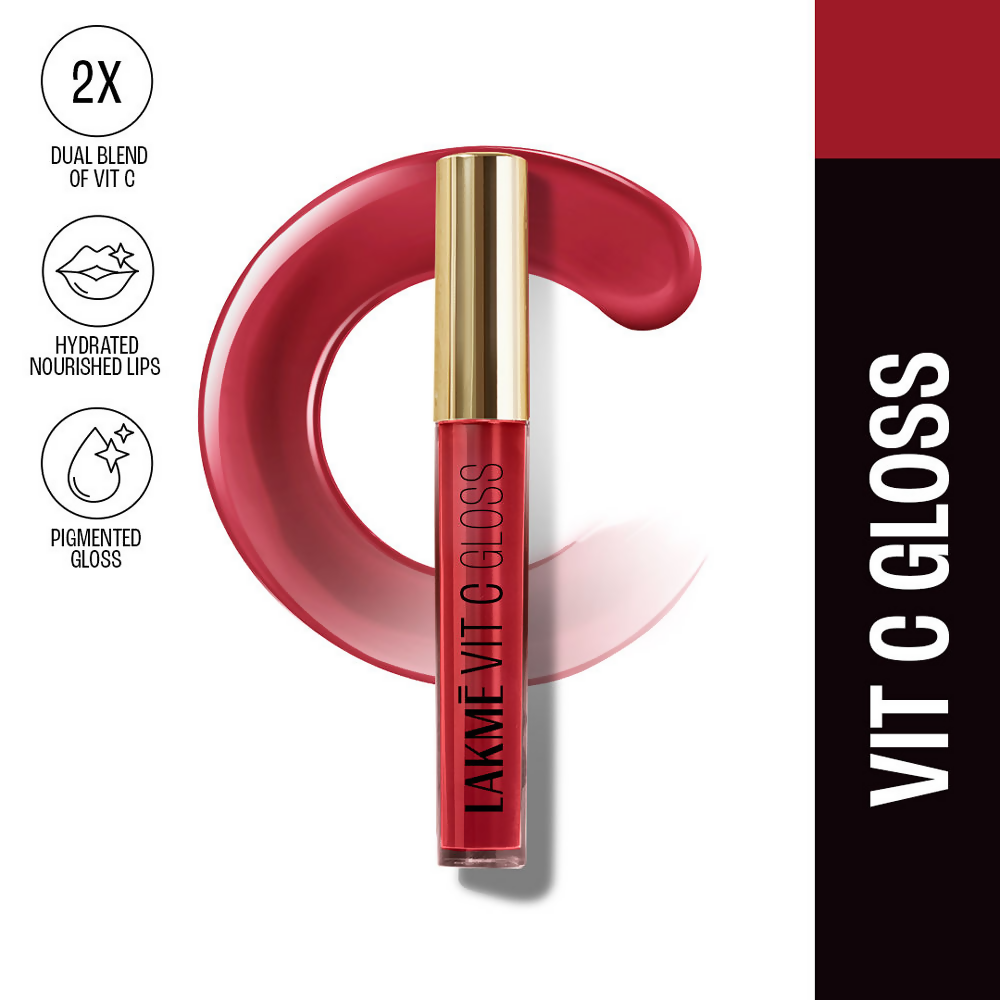 Lakme Superglow Vit C Gloss - Cherry Red | Grocsy