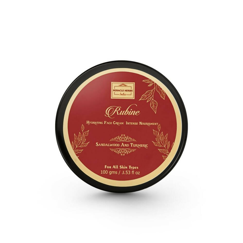 Miracle Herbs Rubine Hydrating Face Moisturizer Gel Enriched With Sandalwood And Turmeric -Pink | Grocsy