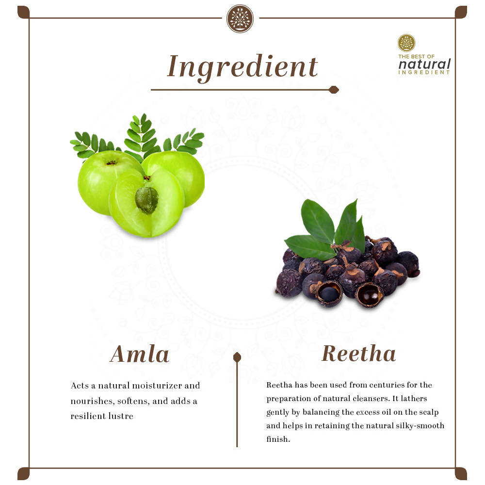 Khadi Natural Amla & Reetha Hair Cleanser | Grocsy