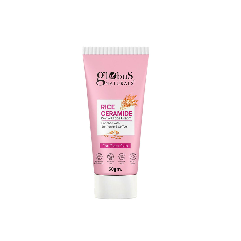 Globus Naturals Rice Ceramide Revival Face Cream | Grocsy