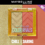 Maybelline New York Color Rivals Longwear Eyeshadow Duo - Chill X Daring | Grocsy