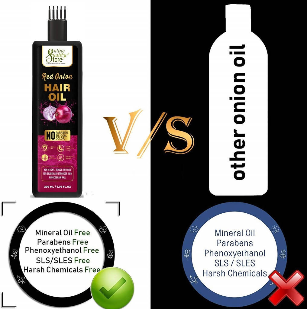 Online Quality Store Red Onion Hair Oil | Grocsy