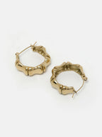 NVR Women Gold Circular Hoop Earrings | Grocsy