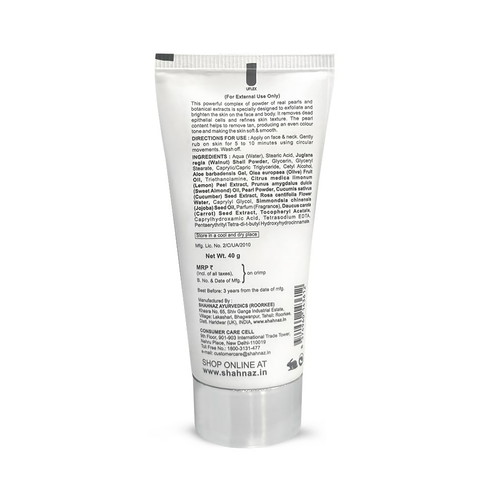 Shahnaz Husain Pearl Scrub Plus (Natural Exfoliating Scrub) | Grocsy