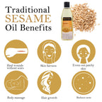 Soulflower Coldpressed Sesame Carrier Oil Pure & Natural | Grocsy