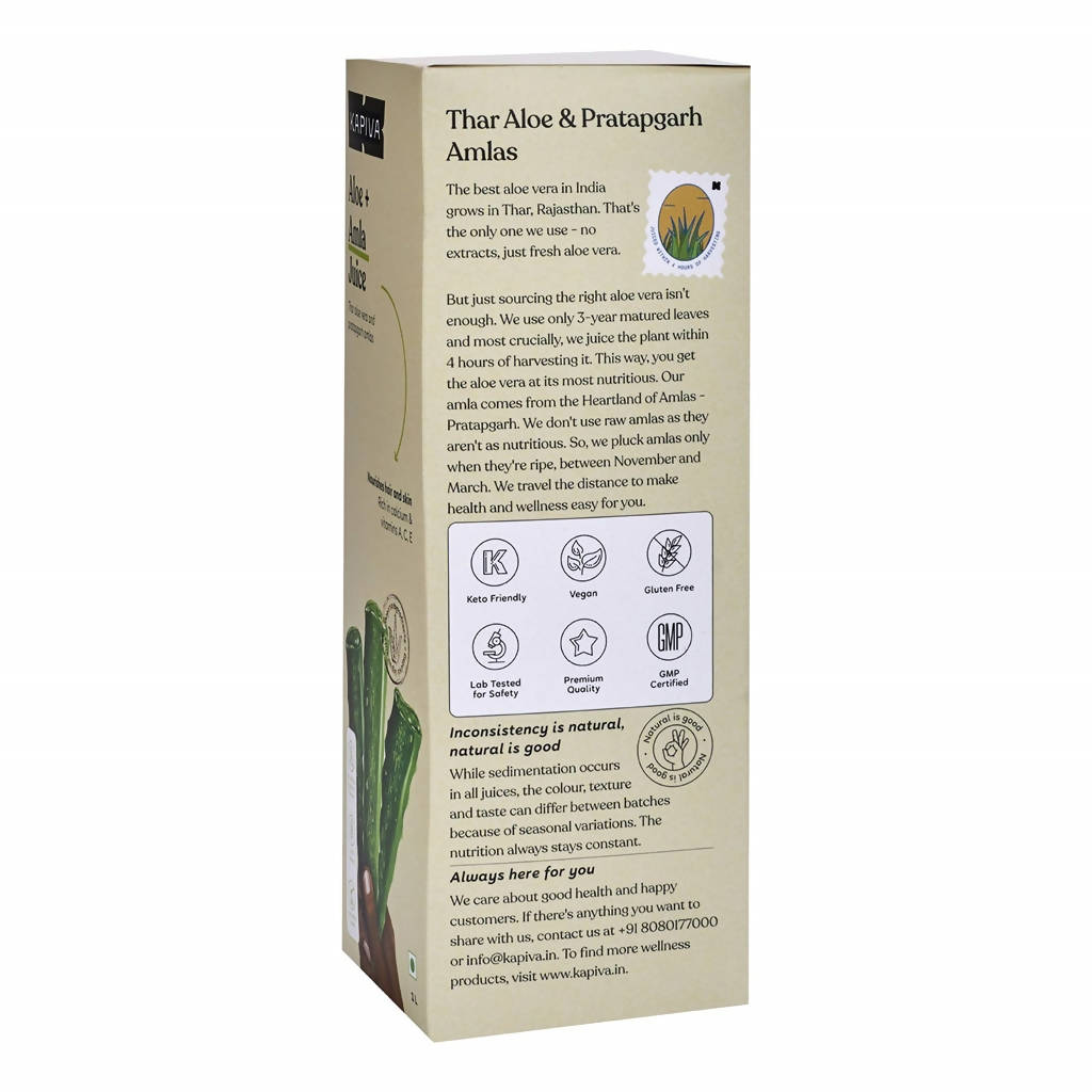 Kapiva Ayurveda Aloe Vera Amla Juice | Grocsy