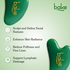 Bake Jade Gua Sha Face Massage Tool | Grocsy