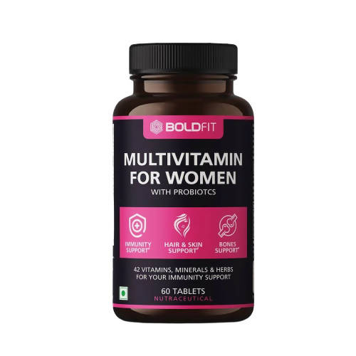 Boldfit Multivitamin for Women with Probiotics Tablets | Grocsy
