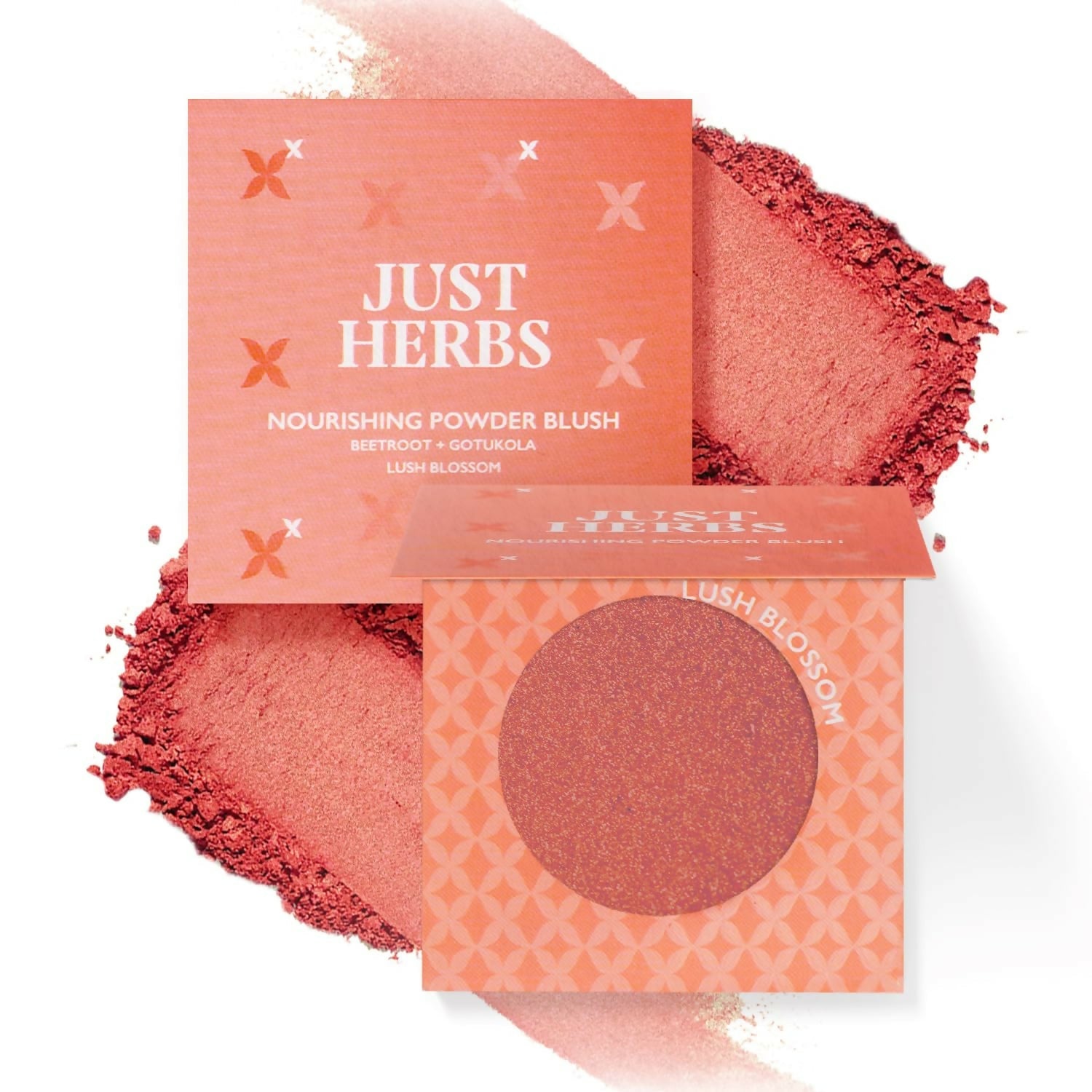 Just Herbs Nourishing Powder Blush - Lush Blossom | Grocsy