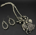 Mominos Fashion Oxidised Silver Plated Radha Kishan Necklace Set | Grocsy