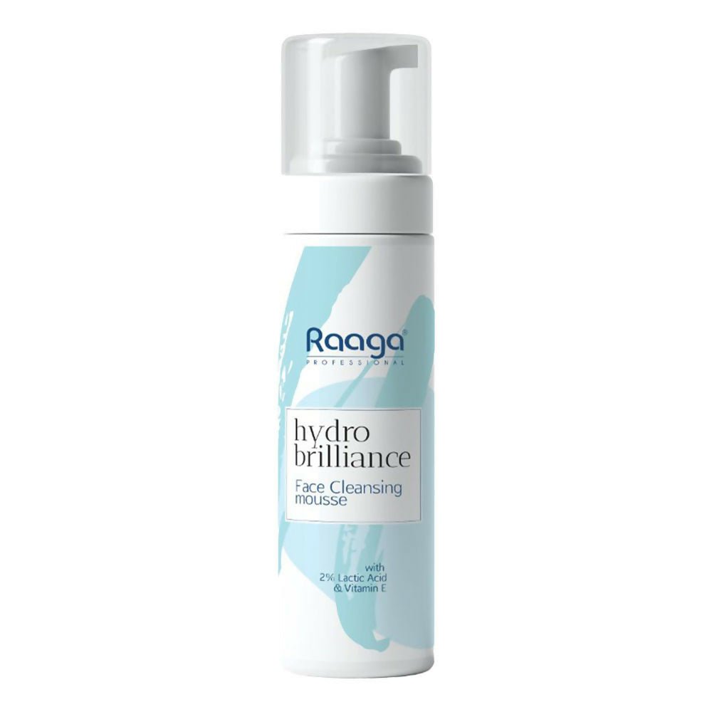 Raaga Professional Hydro Brilliance Face Cleansing Mousse With 2% Lactic Acid & Vitamin E | Grocsy