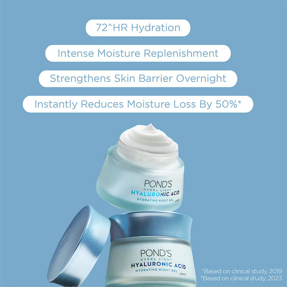 Ponds Hydra Light Hyaluronic Acid Hydrating Night Gel | Grocsy