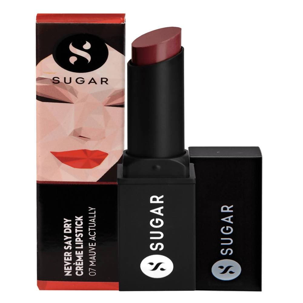 Sugar Never Say Dry Creme Lipstick - Mauve Actually (Deep Mauve) | Grocsy