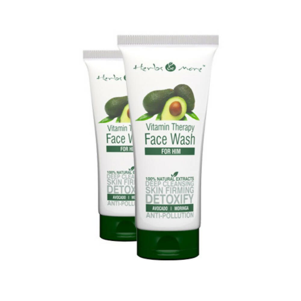 Herbs & More Vitamin Therapy Face Wash for Him | Grocsy