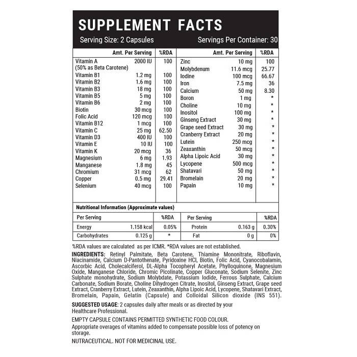 Inlife Multivitamin And Minerals Capsules For Women | Grocsy