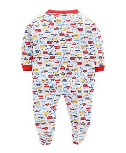 Daddy - G Rompers/Sleepsuits/Jumpsuit /Night Suits for New Born Babies - Red | Grocsy