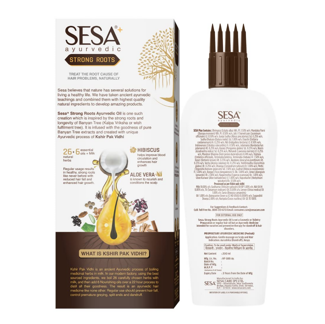Sesa Ayurvedic Strong Roots Hair Oil | Grocsy