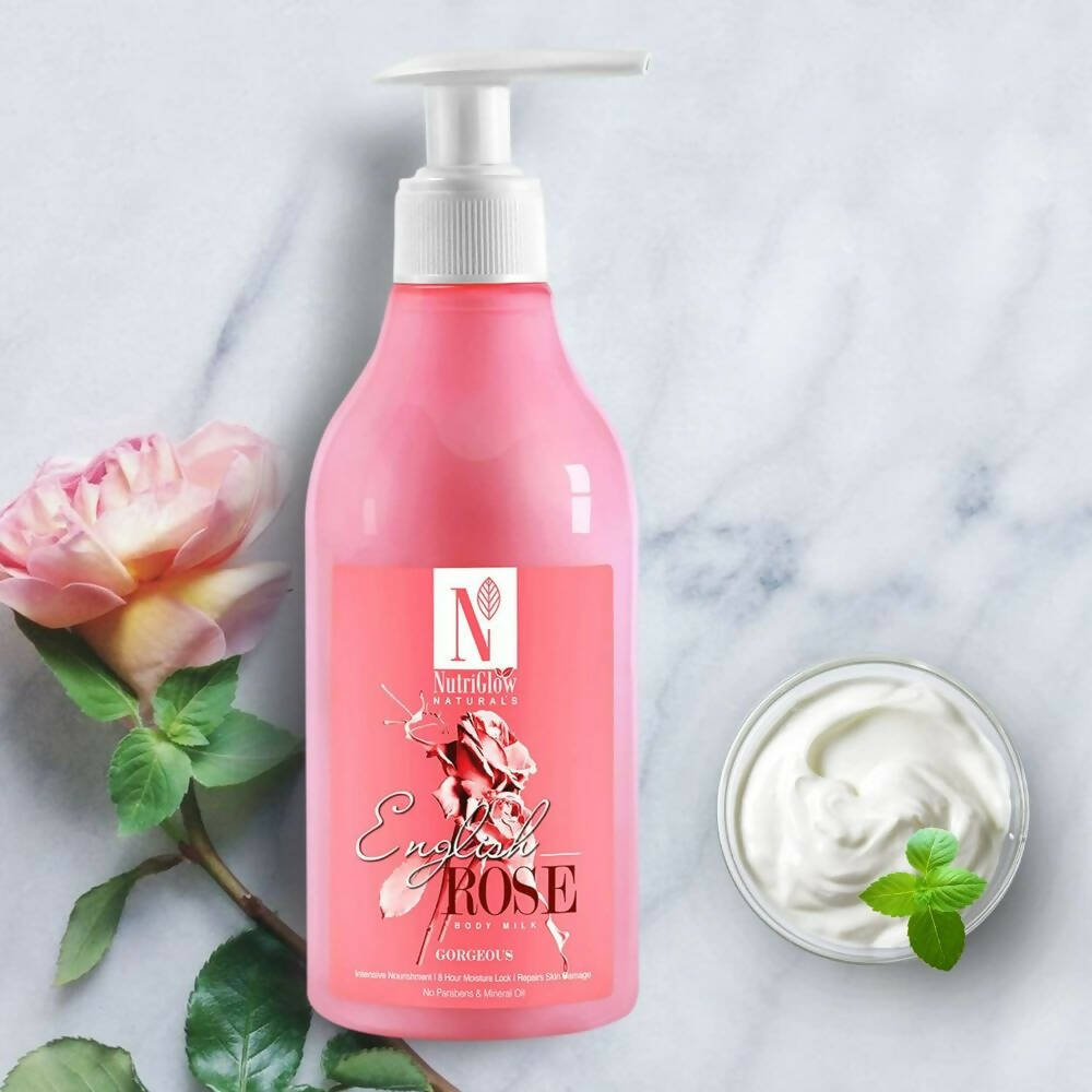 NutriGlow NATURAL'S English Rose Body Milk | Grocsy