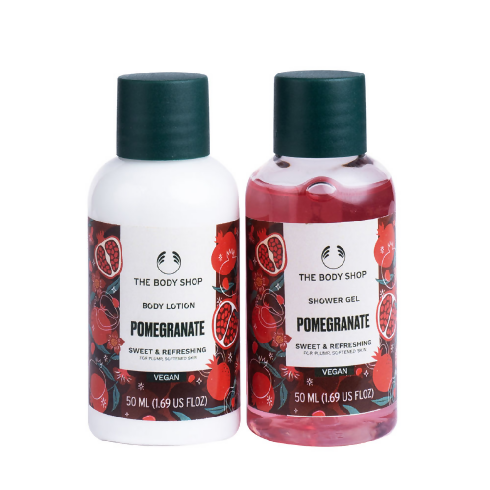 The Body Shop Pomegranate Shower Gel & Body Lotion Gift Set | Grocsy