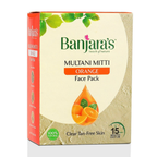 Banjara's Multani Mitti + Orange Face Pack Powder | Grocsy