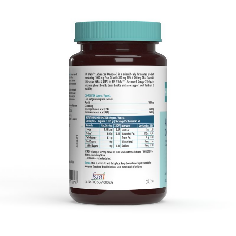 HK Vitals Advanced Omega-3 Capsules | Grocsy