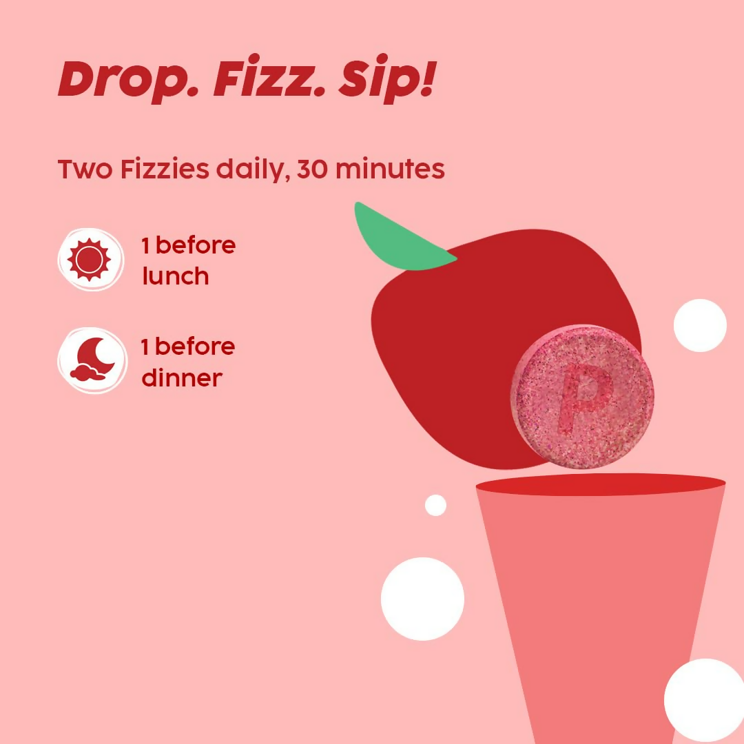 PLIX The Plant Fix Apple Cider Vinegar Effervescent Tablets - Cola Flavor | Grocsy