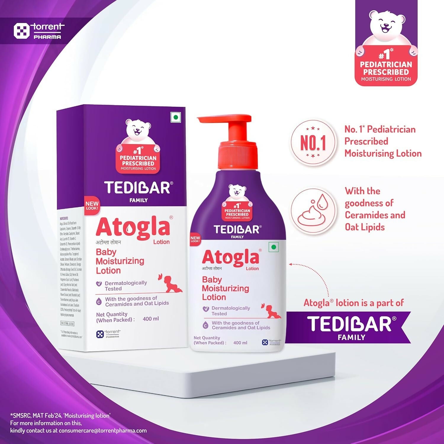 Tedibar Atogla Baby Moisturising Lotion for Baby's Soft, Gentle & Supple Skin | Grocsy