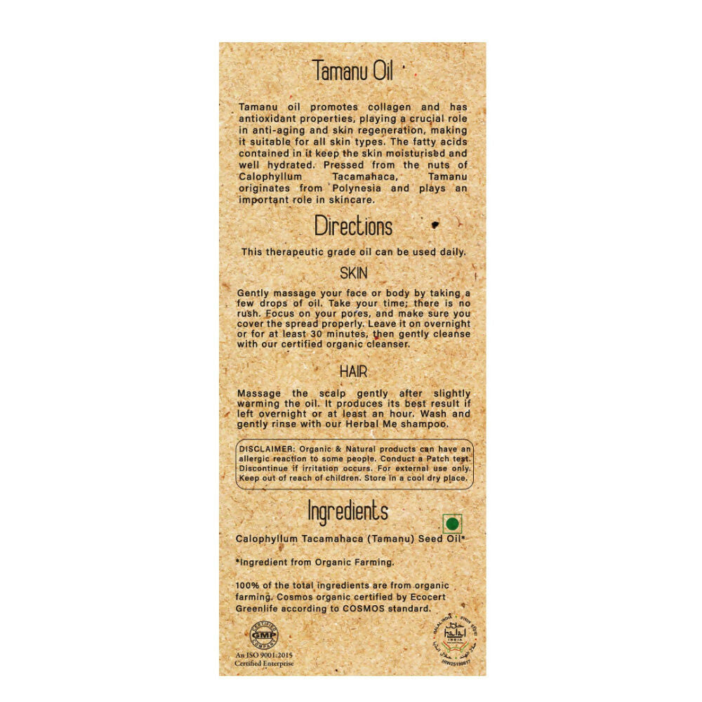Herbal Me Cold Pressed Tamanu Oil | Grocsy