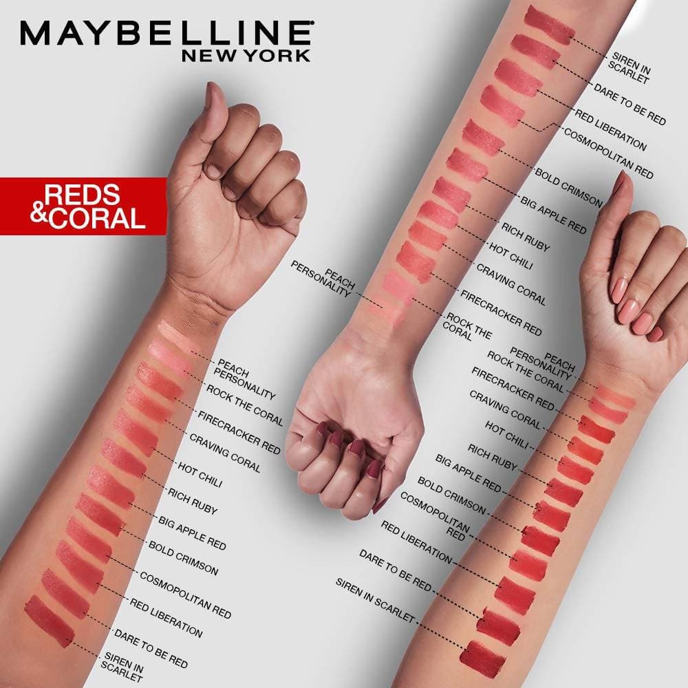 Maybelline New York Color Sensational Creamy Matte Lipstick / 647 Dare to be Red | Grocsy