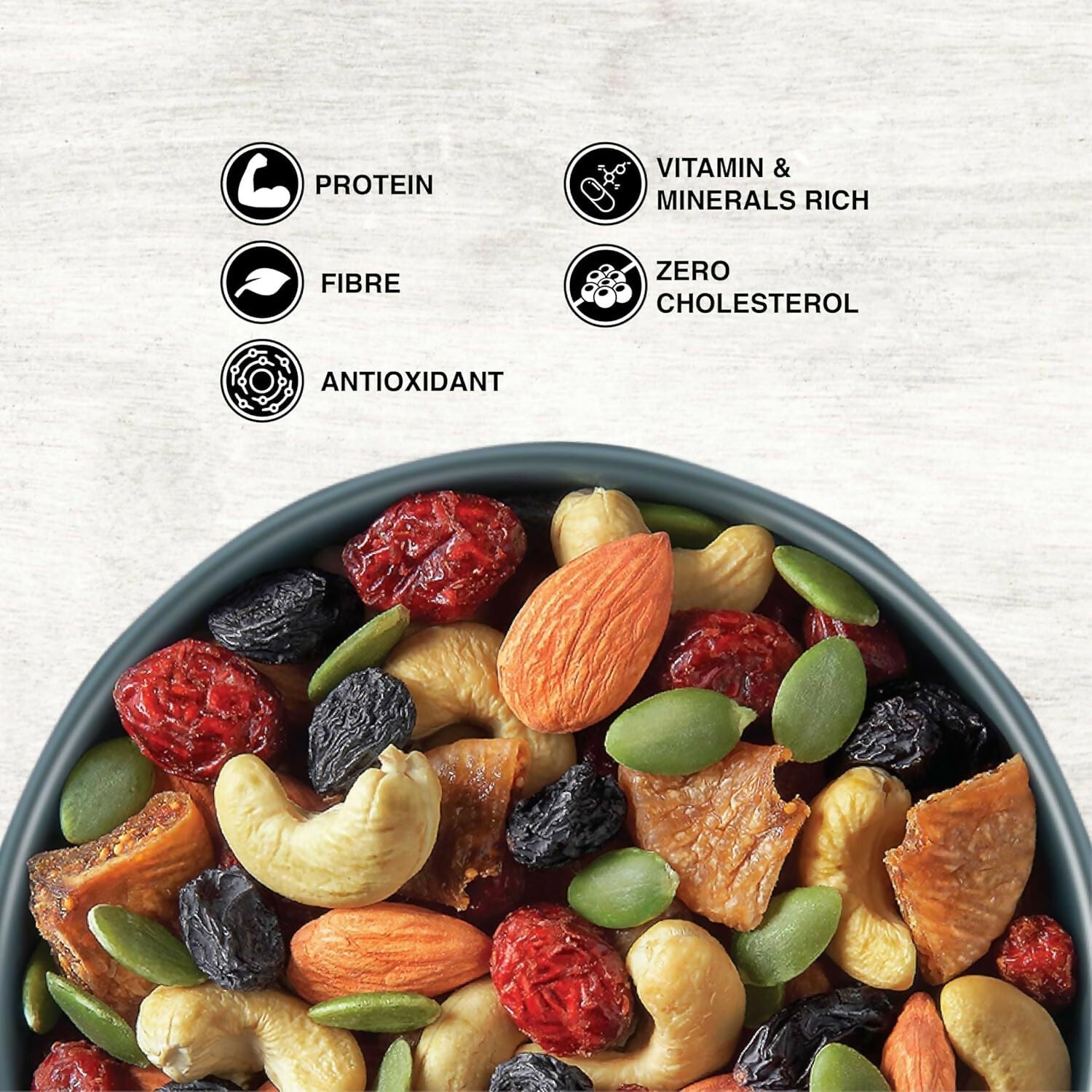 Pureheart Nutmix Fruit & Nuts Dry Fruits | Grocsy