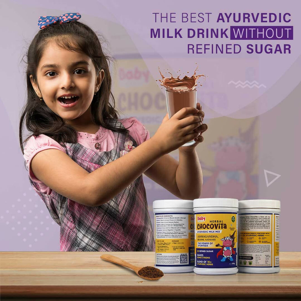 Babyorgano Herbal Chocovita Ayurvedic Milk Mix | Grocsy