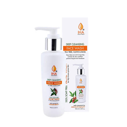 Iha Deep Cleansing Acne Face Wash | Grocsy