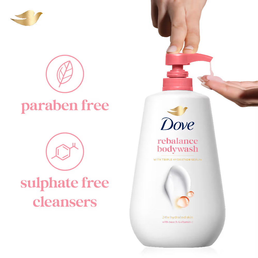Dove Revitalizing Body Wash With Scented Peach And Vitamin C | Grocsy