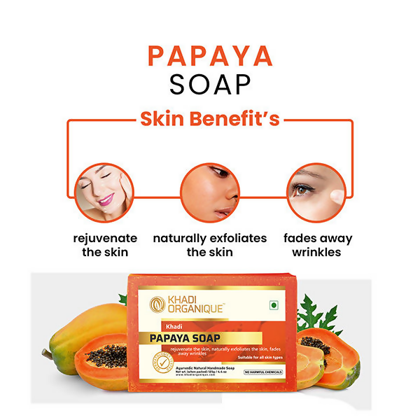 Khadi Organique Papaya Soap | Grocsy