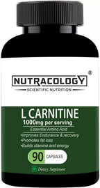 Nutracology L carnitine 1000mg for Weight Loss, Fat Burner and Muscle growth Capsules | Grocsy