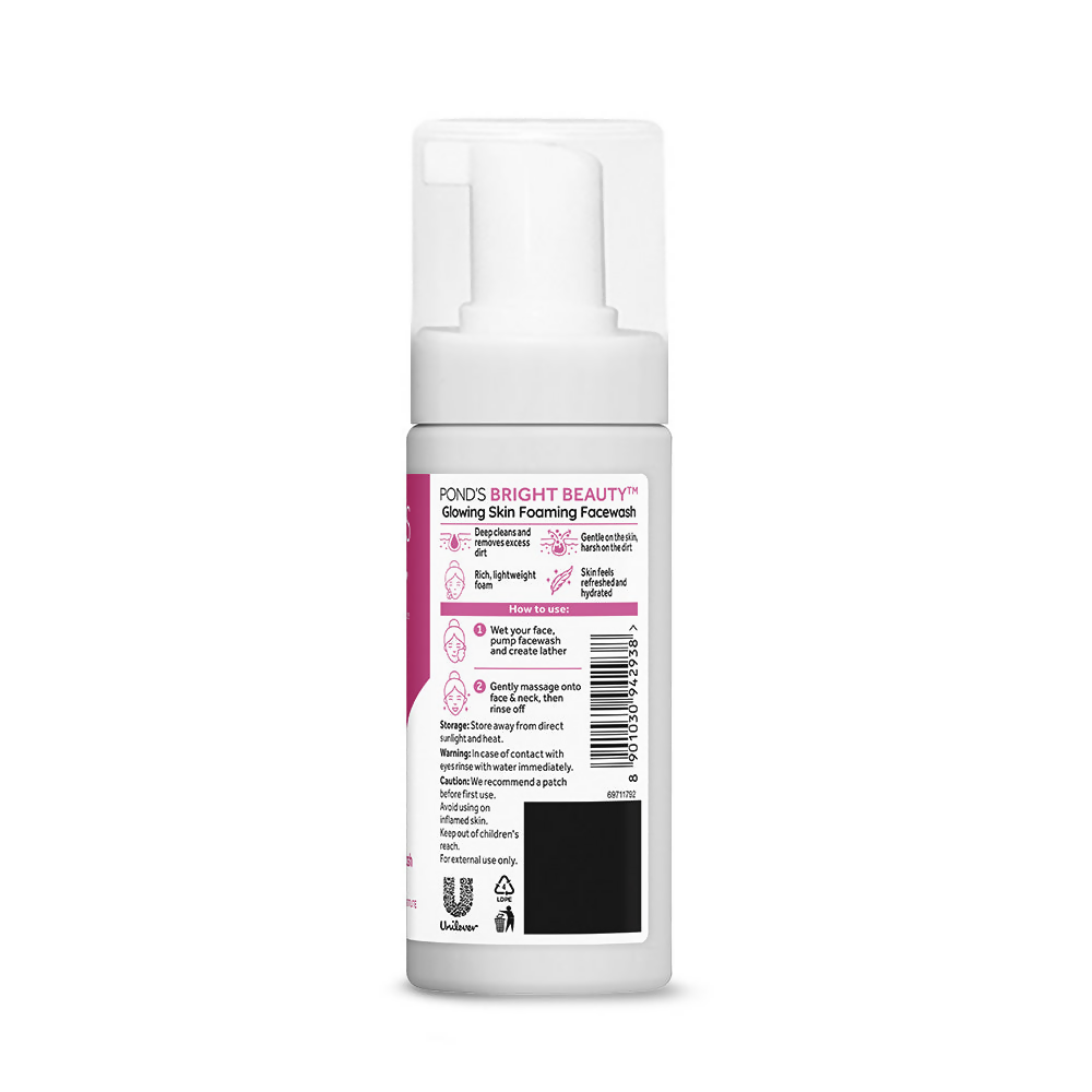 Ponds Bright Beauty Foaming Pump Facewash | Grocsy