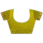 Joban Fashion Lime Green Butti Woven Soft Lichi Silk Paithani Saree | Grocsy