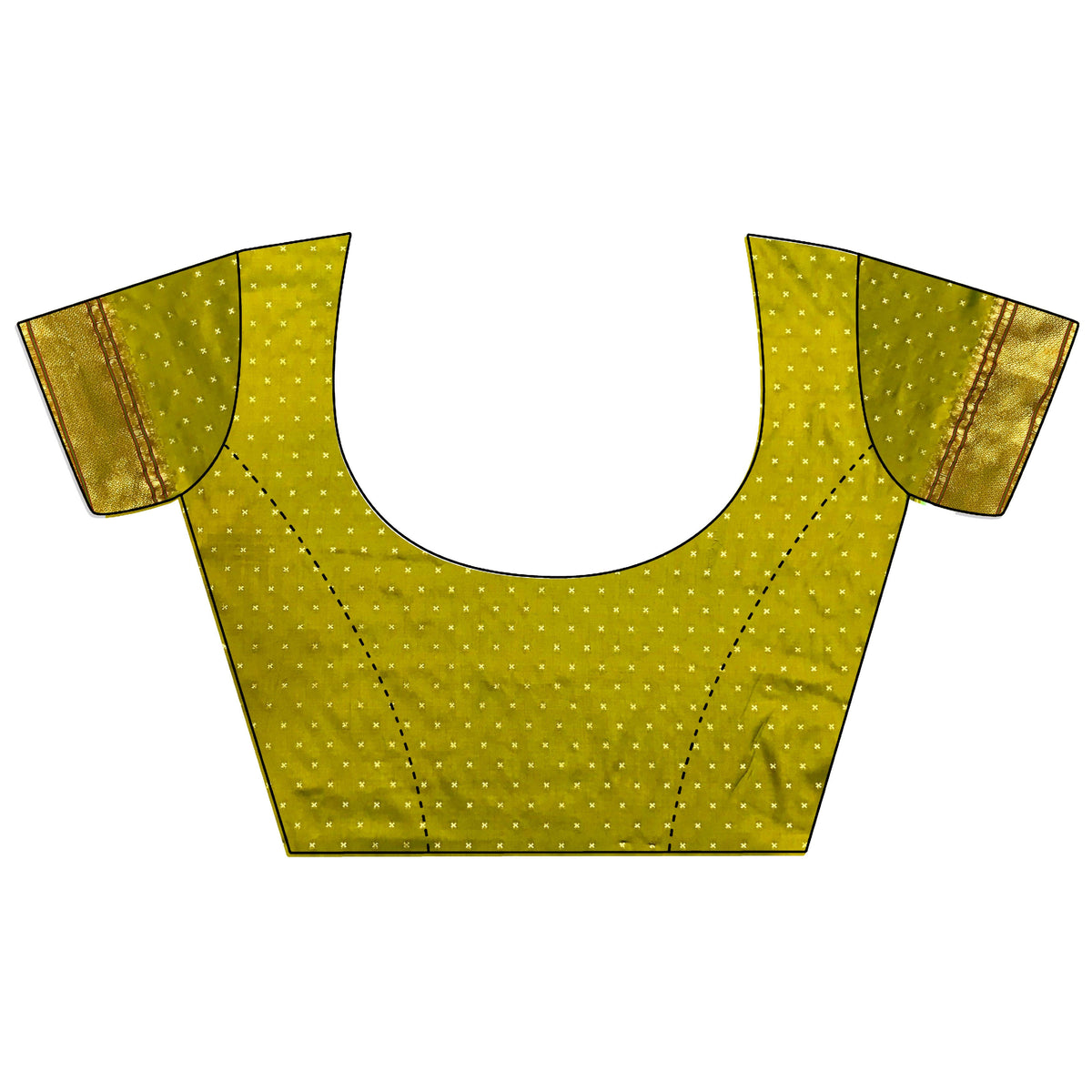 Joban Fashion Lime Green Butti Woven Soft Lichi Silk Paithani Saree | Grocsy
