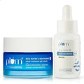 Plum Niacinamide Serum & Moisturizer Duo With Rice Water - Fades Blemishes, Hydrates & Brighten Skin | Grocsy