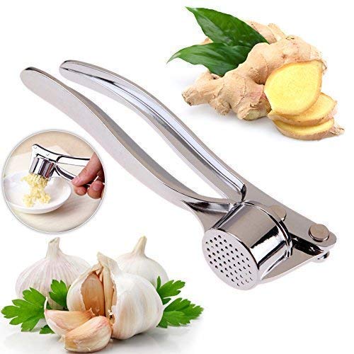 Stainless Steel look - Garlic Squeezer | Grocsy