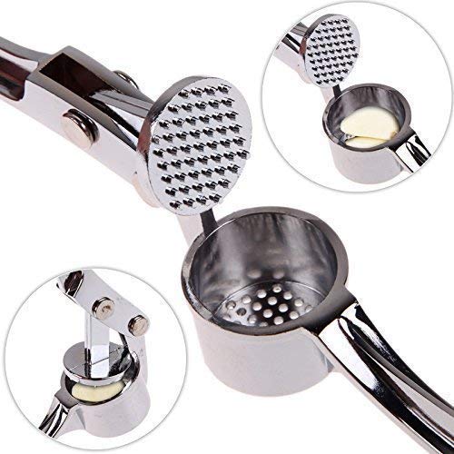 Stainless Steel look - Garlic Squeezer | Grocsy