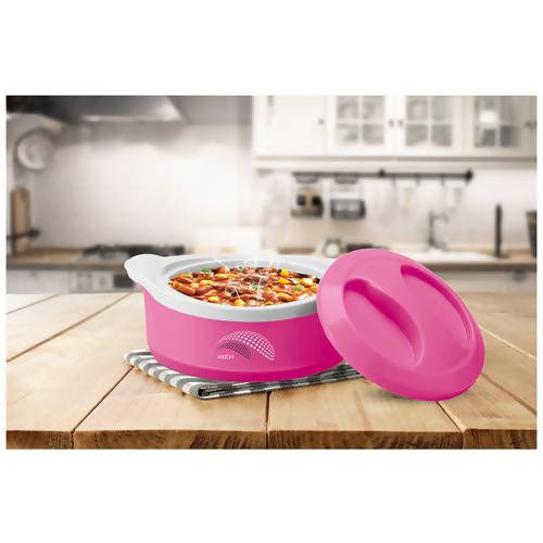 Milton New Marvel 2500 Inner Steel Casserole For Roti/Chapati - Pink Color | Grocsy